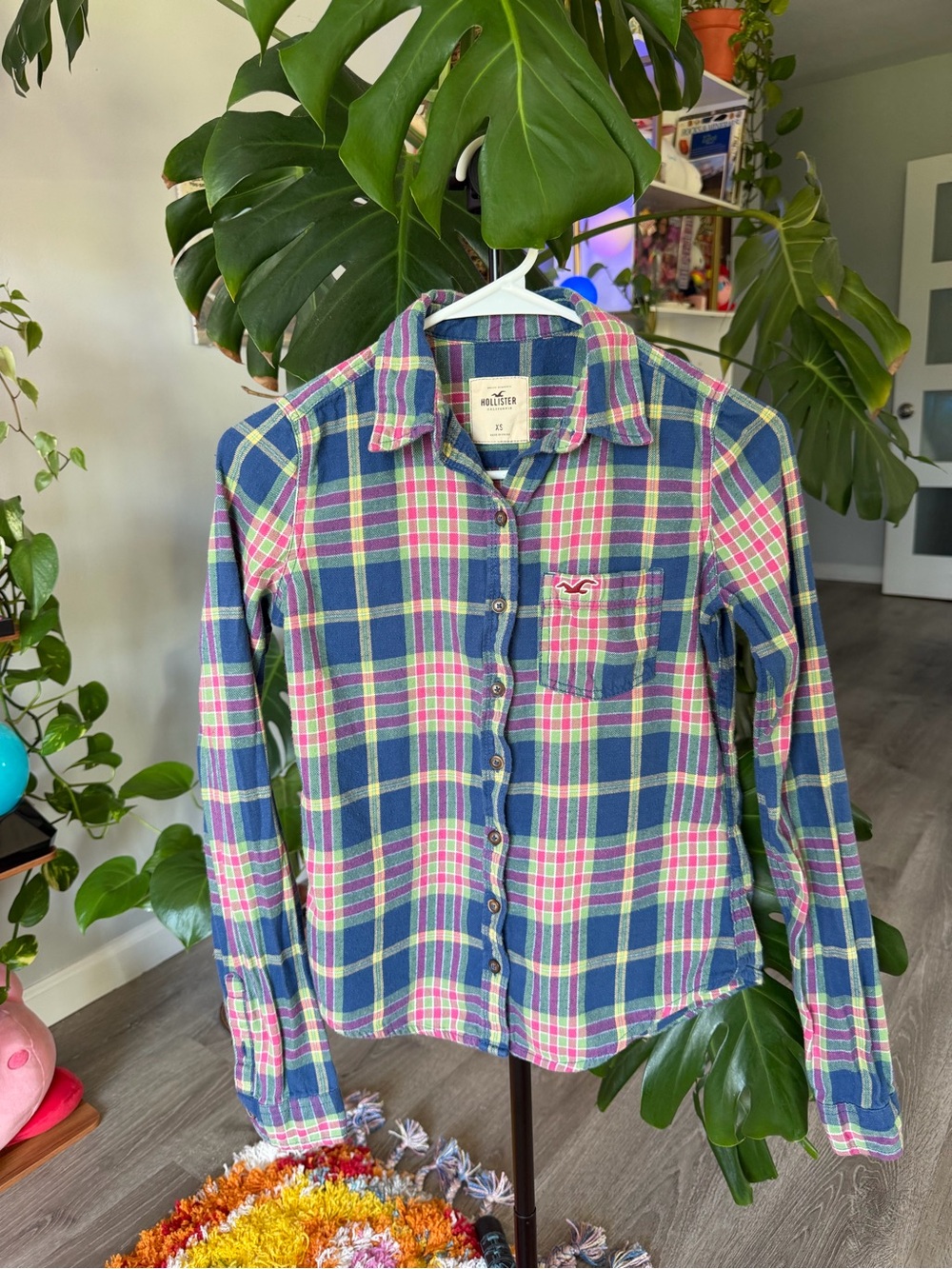 Hollister Vintage Early 2010s Plaid Button Up